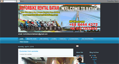 Desktop Screenshot of motorbikerentalbatam.com